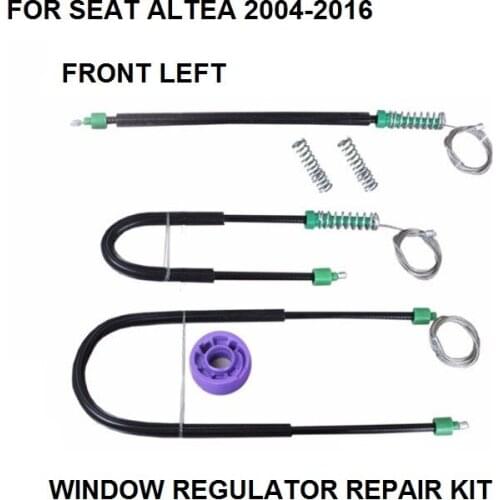FOR SEAT ALTEA 5P1 XL 5P5/5P8 WINDOW REGULATOR REPAIR KIT FRONT-LEFT SIDE NEW 2004-2016