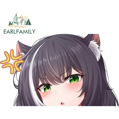 EARLFAMILY 13cm x 7.9cm for Karyl Car Stickers Occlusion Scratch Cute Decals Car Accessories Windshield Trunk Decor Car Label