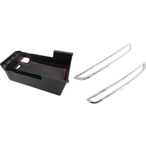 Car Armrest Storage Box for Mazda CX-30 CX30 2020 & Car Rear Fog Light Cover Trim Sticker Rear Bumper Decoration Lamp