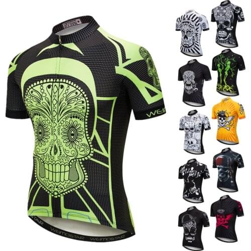 Mens Cycling Jerseys Road MTB Bike Shirts Breathable Bicycle Clothing Mountain Bike Clothes Summer Short Sleeve Cycling Tops