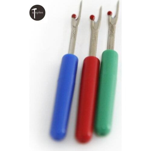 Hot Sale 1/10pcs Steel and plastic Plastic Handle Thread Cutter Seam Ripper Stitch Quick Unpicker Sewing Craft Tool