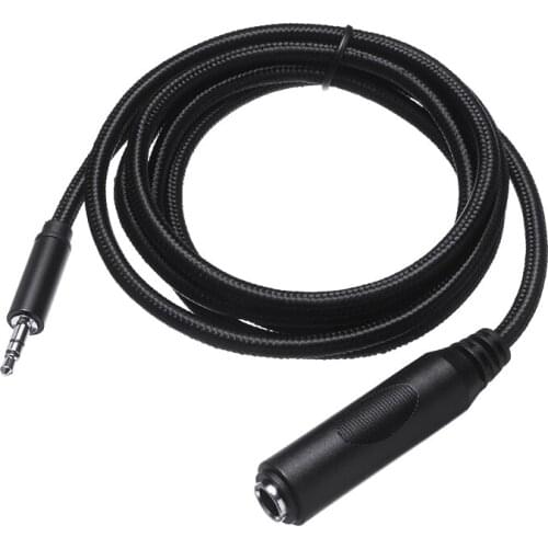 1.5 Meters 3.5mm 1/8 Inch Male to 6.35mm 1/4 Inch Female Audio Adapter Converter Cable For Smartphones Tablets Headphone