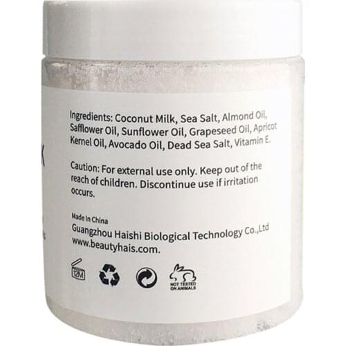 Coconut Milk Essential Oil Body Face Scrub Exfoliating Blackheads Sea Salt Natur skin care body care skin care sets body oil