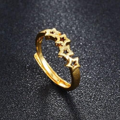 Rings For Women Men Stainless Steel Hollow Flower Bride Wedding Ring Elegant Gold Engagement Bague Femme Jewelry