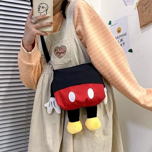 Fashion Cute Design Girls Bag Cartoon Mickey Shoulder Bag Girl Cross-body Bag Sweet Girls Messenger Bags 2021 Trendy