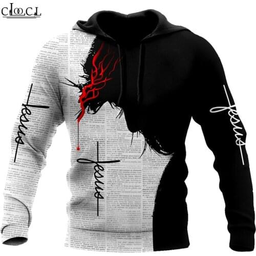 CLOOCL Newest God Religion Christ Jesus 3D Print Mens Hoodie Harajuku Fashion Sweatshirt Unisex Casual Pullover Drop Shipping