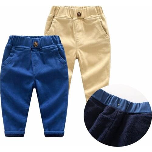 2019 new boys girls Plus cashmere exercise pants Children autumn winter trousers baby harem warm pants kids clothing leggings