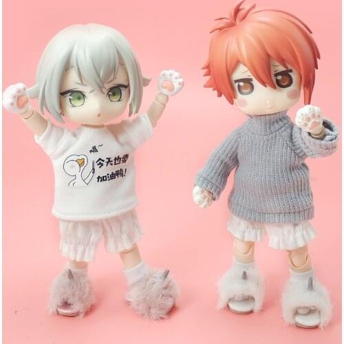 Ob11 doll shoes bjd shoes cowhide copper buckle leather boots for obitsu11,GSC clay,body9,YMY,1 / 12BJD doll Accessories boots