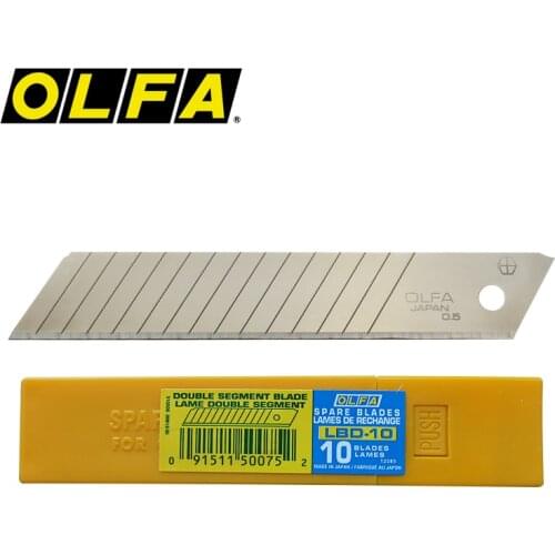 OLFA LBD-10 18mm Double segments heavy-duty Snap-off Blade FOR L-1 L-2 L-3 EXL BN-L NOL-1 NL-AL L5-AL L-5 DL-1 L-1 L-6 L6-AL