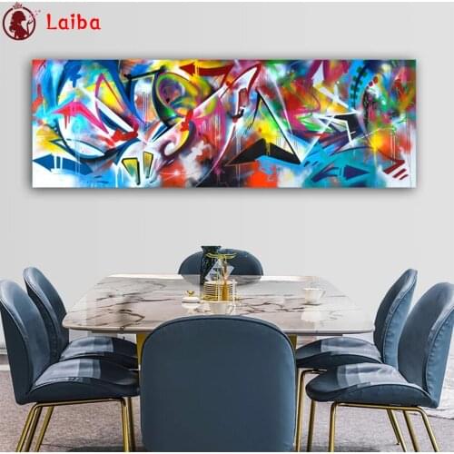 Full square Round drill Diamond embroidery Large size abstract colorful art DIY diamond Painting Cross Stitch Rhinestone Mosaic