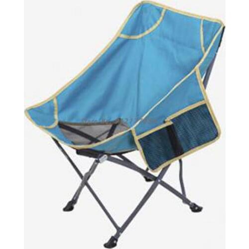 Outdoor camping aluminum alloy beach folding chair multifunctional portable simple light fishing chair