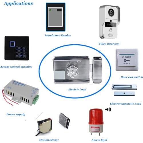 Wifi Smart Door Lock eWelink Remote Control Lock 125Khz ID reader Access Control System 12V AUTO Lock Anti-theft Alexa Google NO