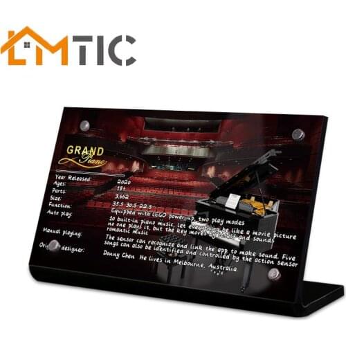 Acrylic material display stand brand suitable for 21323 model idea grand piano building block toy