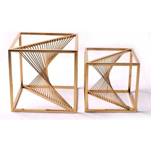 Wedding arch road lead decor cake stands wrought metal iron square block wedding birthday party event decor flower stand