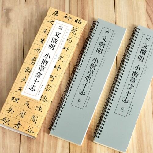 Wen Zhengming Caotang Ten Zhi Regular Script Calligraphy Copybook Small Regular script Brush Calligraphy Copybook for Beginners