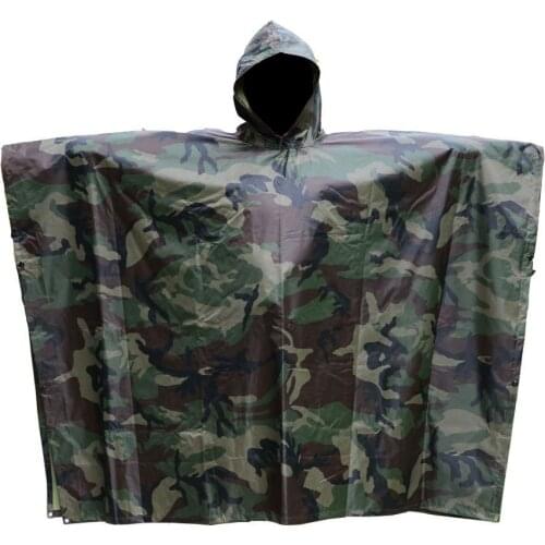 Raincoat waterproof rain coat poncho military impermeable camo men women camping fishing motorcycle multifunctional rainwear