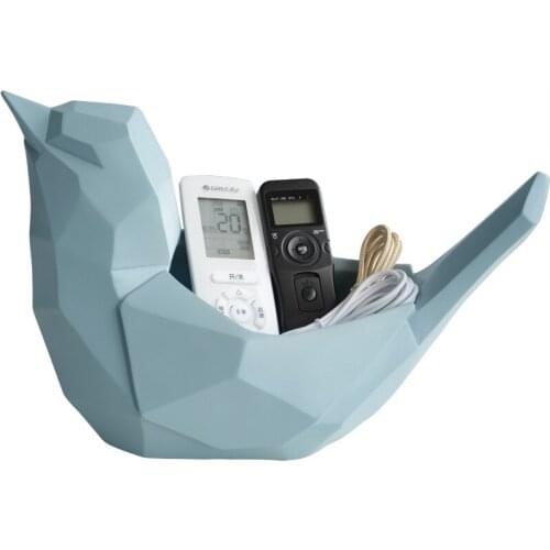 THE BIRDS STORAGE BOX STATUE GEOMETRY ANIMAL ART SCULPTURE RESIN CRAFTWORK HOME DECOR KIDS GIFT TOY L2991