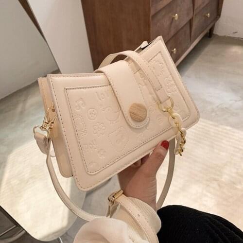 Bag female 2021 new fashion texture messenger bag retro ins foreign style one shoulder Staff Bag