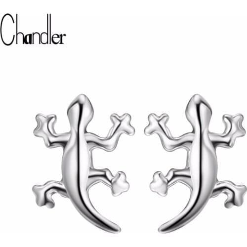 Chandler Lizard Reptile Earrings For Women Girls Tiny Cute Animal Gecko Nicke Free Personality Everyday Party Fashion Jewelry
