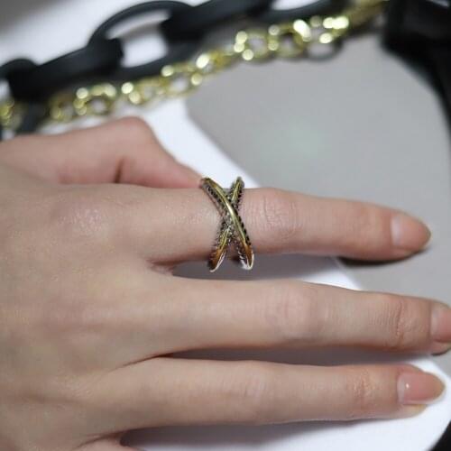 Vintage Punk Cross Rings for Women Wedding Trendy Jewelry Large Antique Rings Unisex Temperament Jewelry 2021 New Wholesale