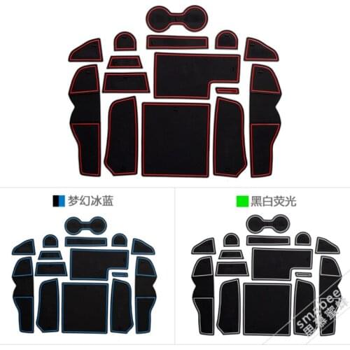 15piece/set Interior-specific Storage Grid Water Cup Pad anti-slip Pad For Audi 17-19 A4L