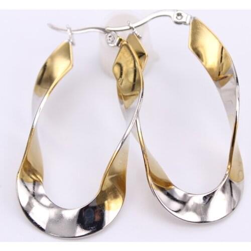 Two colors 2020 new Comfortable to wear Classic pop earrings Two options Hoop earrings Safety LH907