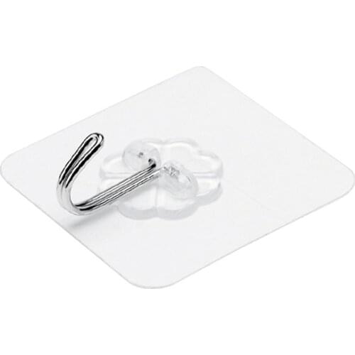 Portable Transparent Magic Hook Without Nails Heavy Strong Sticky Magic Wall Hook For Home Bathroom Kitchen