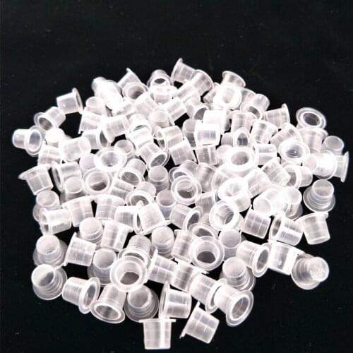 Tattoo Ink Cups 500Pcs 9mm Pigment Container Permanent Makeup Eyebrow Lip Liner Microblading Body Art Tattoo Supply Accessories