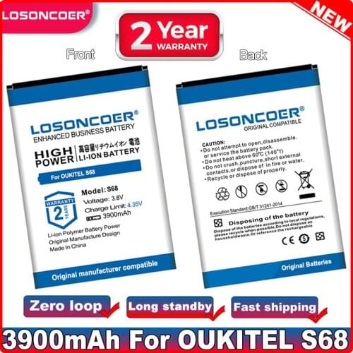 LOSONCOER 3500mAh For OUKITEL S68 Battery For OUKITEL C16 Pro Battery