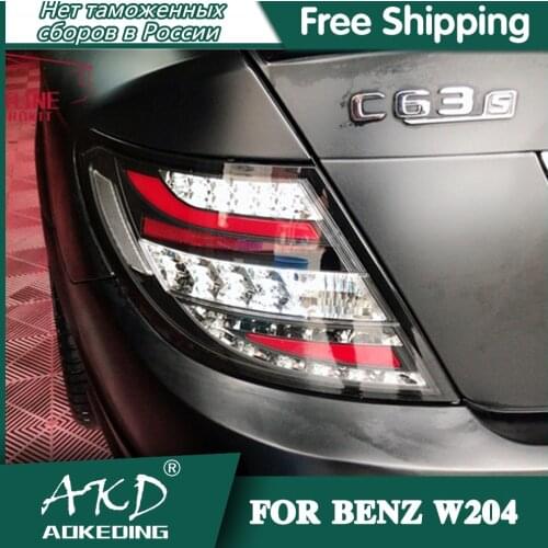 Tail Lamp For Car Benz W204 2007-2011 C180 C200 C300 Tail Lights Led Fog Lights DRL Day Running Light Tuning Car Accessories