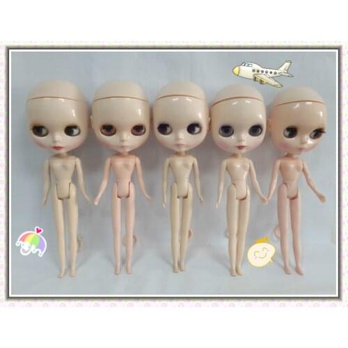 Free shipping White,pink Blyth doll with normal body(bareheaded/hairless)