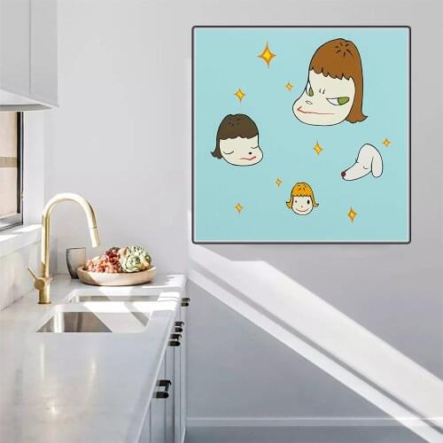 Citon Yoshitomo Nara《Star Island》Canvas Oil painting Artwork Poster Picture Modern Wall decor Home Living room Decoration