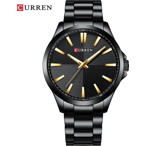 CURREN Top Brand Men Watches Fashion Sports Wristwatches Quartz Mens Watch Male Date Waterproof Mens Clock Relogio Masculino