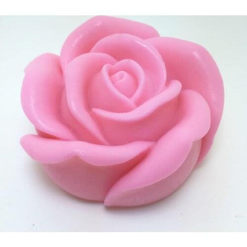Decorative candle 3D Rose Soap silicone mold wholesale handmade soap making silicone mould