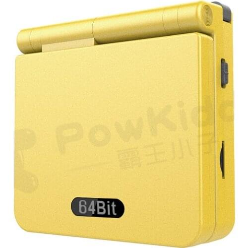 POWKIDDY v90 3-inch IPS screen Flip Handheld console dual open system game console 16 simulators retro PS1 kids gift 3D new game