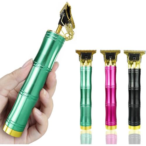 Kemei T9 Barber Hair Trimmer Professional USB Clipper Electric Carving T Outliner Blade Hairdressing Mini Cutting Machine