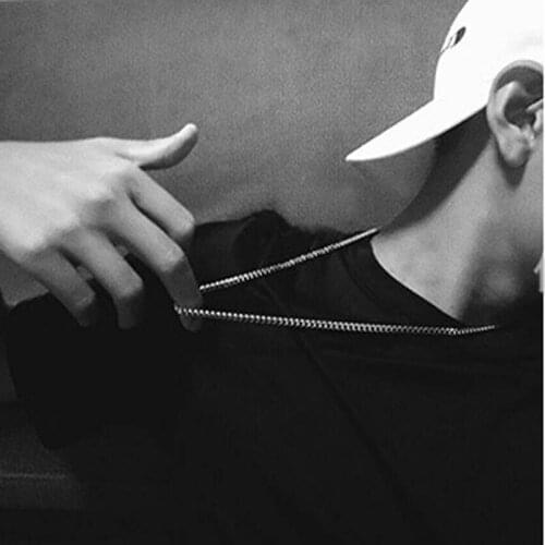 Fashion Curb Chains Link Necklace for Men Choker Stainless Steel Male Punk Hip-Hop Necklaces Jewelry Accessories