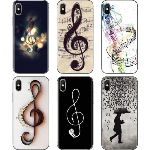 Soft Case For iPhone iPod Touch 11 12 Pro 4 4S 5 5S SE 5C 6 6S 7 8 X XR XS Plus Max 2020 Musical Notes Violin Classical Music