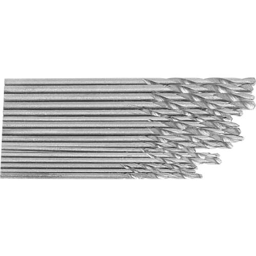 16Pcs HSS White Steel Twist Drill Bit Set 0.8-1.5mm For Electric Grinding Drills A0KF