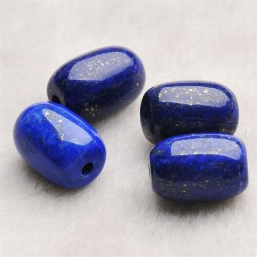 13x18 mm Genuine Blue Natural Lapis Lazuli Stone Fashion Jewelry Pendant Bead Bless You Round One Necklace Charms Pendant