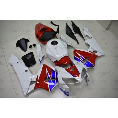 For Honda CBR600RR 2005 - 2006 Abs Fairing CBR 600 RR 2005 White red green Fairing Kits CBR 600 RR 05 Body Kits Unpainted