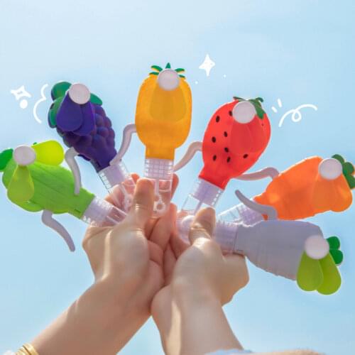 Portable Hand Pressure Bubble Fan Mini Fan Handheld Ventilator Rechargeable Cute Wrist Air Cooling Fans Kids Gift Outdoor Sports