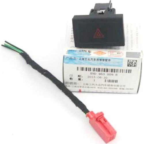 Apply to tiguan 2013-2016 Emergency light switch Double flasher switch 5ND 953 509 5ND953509