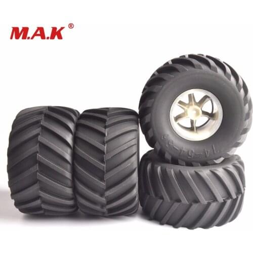 RC big foot tires 26403 rubber tyre rims 4pcs/set for 1/8 truck racing car RC Traxxas Summit E-Revo TM E5 E63
