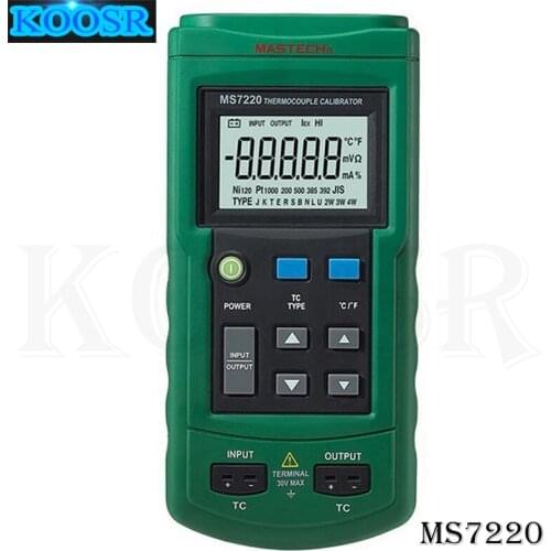 MASTECH MS7220 Professional Thermocouple Simulator Calibrator Tester Meter Thermocouple Measurement/Simulation Simulate