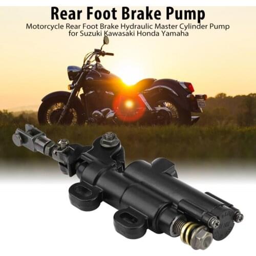 Folding Motorcycle Rear Brake Hydraulic Master Cylinder Pump for Suzuki Kawasaki Honda Yamaha