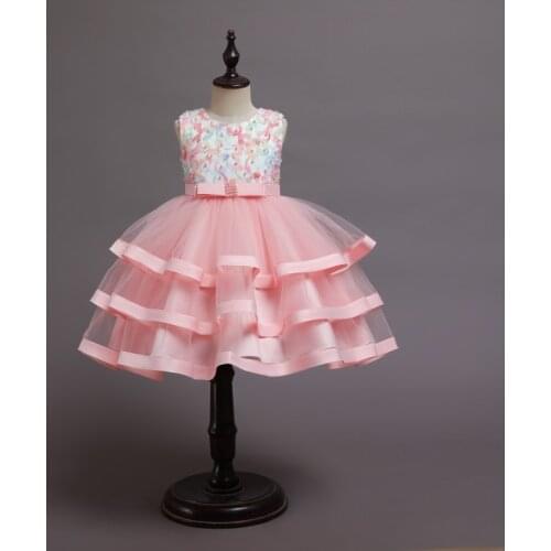 Flower Girls Evening Party Dress For Girls Gown Princess Dress Kids Dresses For Girls Wedding Dress Christmas Children Costume
