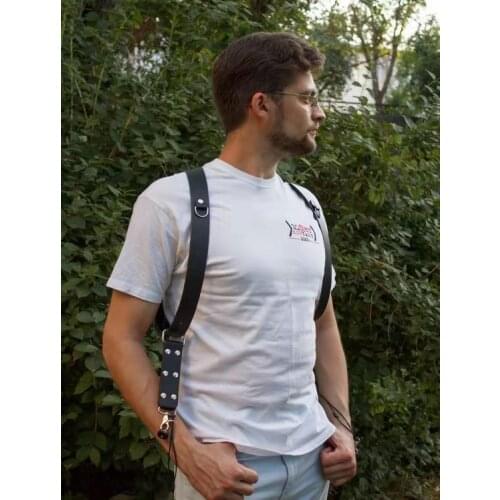 Vintage Men And Women Camera Straps Hang Tourism Belt braces bretelle slinger pu leather brace