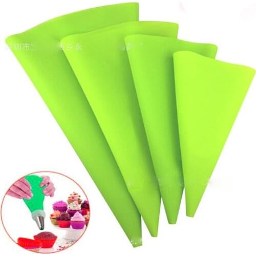 1pc Cake Fondant Silicone Icing Piping Cream Pastry Bag Nozzle Confectionery Bag DIY Cake Decorating Baking Decorating Tools