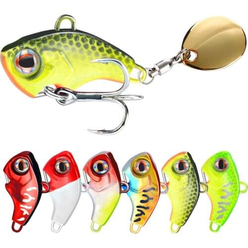 1Pcs Rotating Metal VIB Vibration Bait Spinner Spoon Fishing Lures 9g 13g 16g 22g Jigs Trout Winter Fishing Hard Baits Pesca